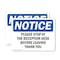 Signmission Please Stop At The Reception Desk Before OSHA Notice Sign, Vinyl Decal, 10in W x 7in L, 2PK OS-2PACK-NS-D-710-L-17598 - alternate 1
